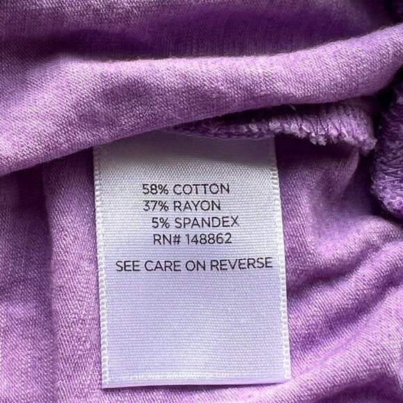 Torrid Super Soft Slub Jersey Lilac Top Moon Graphic Short Sleeve Womens Size 0 - Picture 4 of 5